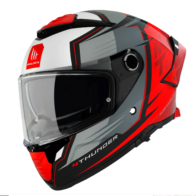 Мотошолом MT THUNDER 4 SV Pental B5 Matt Red  фото :: Мотосалон MotoHit - мотоцикли, екіпірування, запчастини.