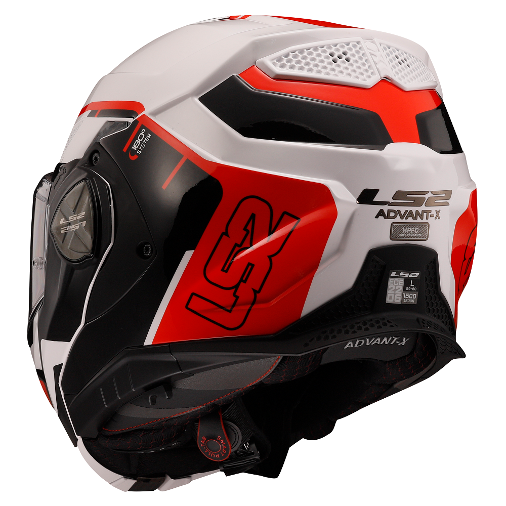 Мотошлем LS2 FF901 Advant X Metryk White Red  фото. Мотосалон МотоХит - мотоциклы, экипировка, запчасти.