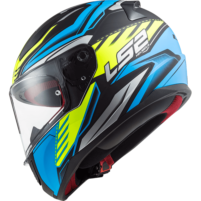 Мотошолом LS2 FF353 Rapid Gale Matt Black Blue Yellow фото :: Мотосалон MotoHit - мотоцикли, екіпірування, запчастини.