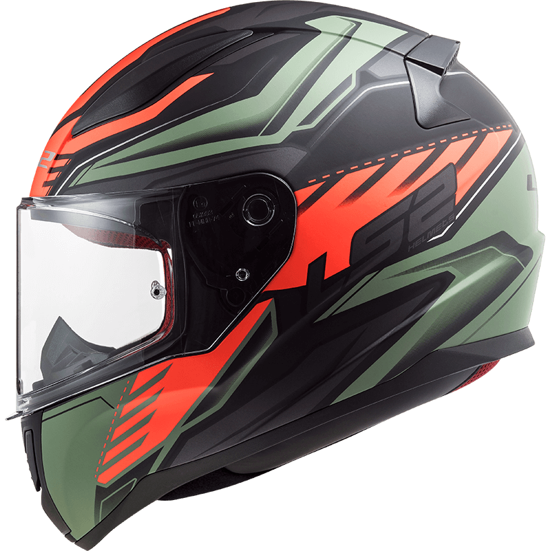 Мотошолом LS2 FF353 Rapid Gale Matt Black Red Matt Green фото :: Мотосалон MotoHit - мотоцикли, екіпірування, запчастини.