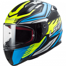 Мотошлем LS2 FF353 Rapid Gale Matt Black Blue Yellow